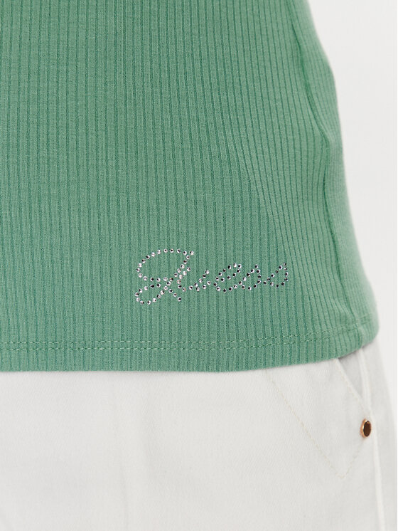 Guess Guess Blusa Karlee Jewel W2YP46 KBCO2 Verde Slim Fit
