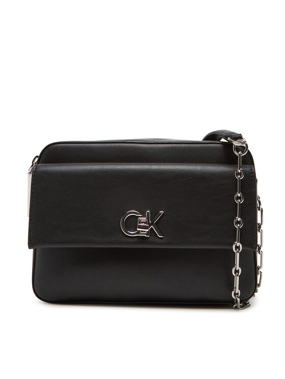 Geantă Calvin Klein Ck Re-Lock Pocket Camera Bag LV04F3102G Negru
