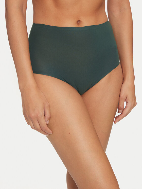 Chantelle Chantelle Kõrge värvliga klassikalised aluspüksid Soft Stretch C26470 Roheline