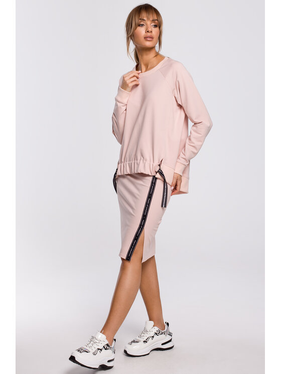 Made of Emotion Made of Emotion Felpa M492 Rosa Ahletic Fit