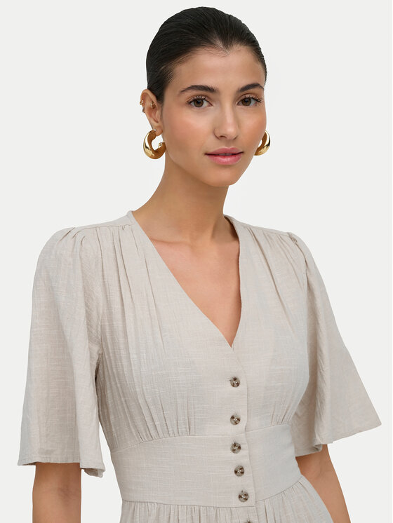 ONLY ONLY Každodenní šaty Tizana 15373535 Béžová Regular Fit