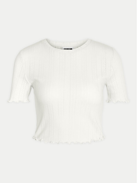 Noisy May Noisy May T-shirt Judy 27027990 Bijela Slim Fit