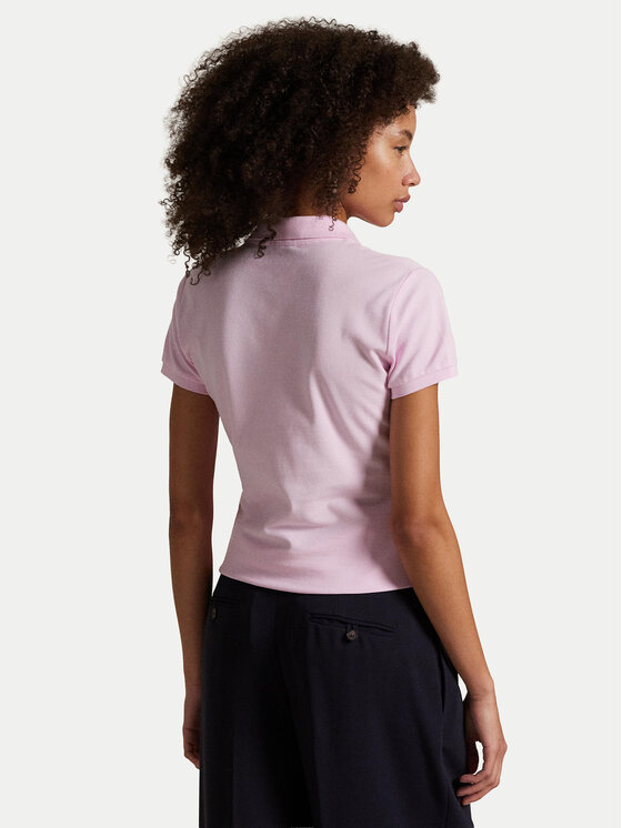 Polo Ralph Lauren Polo Ralph Lauren Polo marškinėliai 211B18200014 Šviesiai rožinė Slim Fit