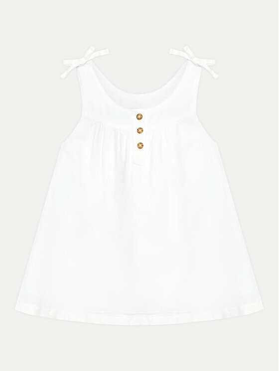 United Colors Of Benetton United Colors Of Benetton Vasaras kleita 4BE7GV01C Balts Regular Fit
