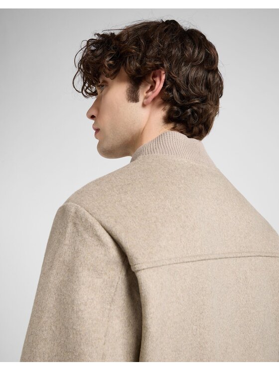 Lee Lee Kurtka przejściowa WOOL BOMBER JACKET Szary Regular Fit