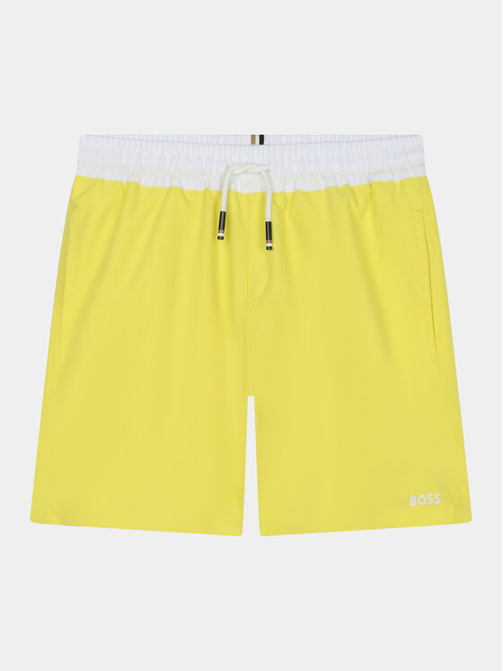 BOSS Badeshorts - Kinderkleidung, Größe 14Y Gelb J50668 D