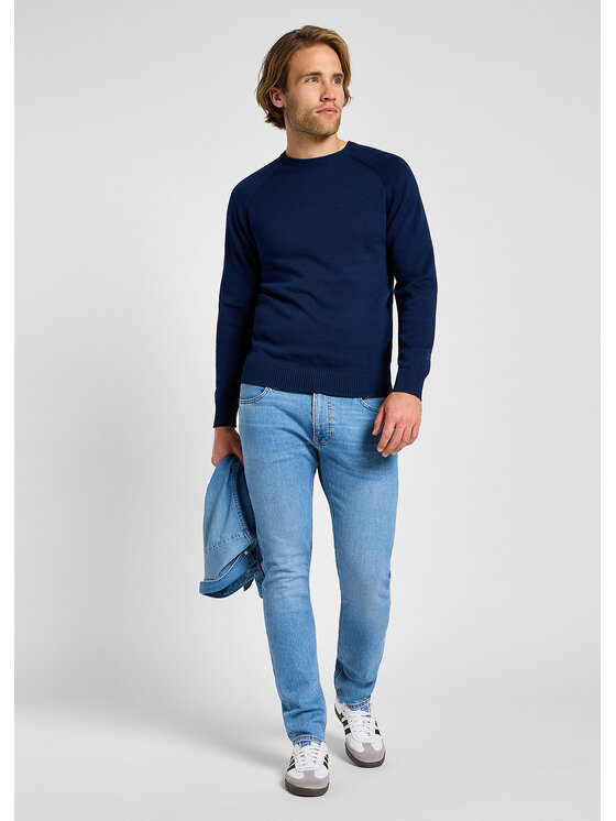 Lee Lee Sweter RAGLAN SWEATER 112355671 Granatowy Regular Fit