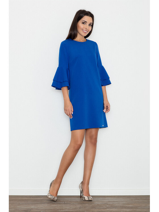 FIGLFIGL Vestito M564 Blu Regular Fit