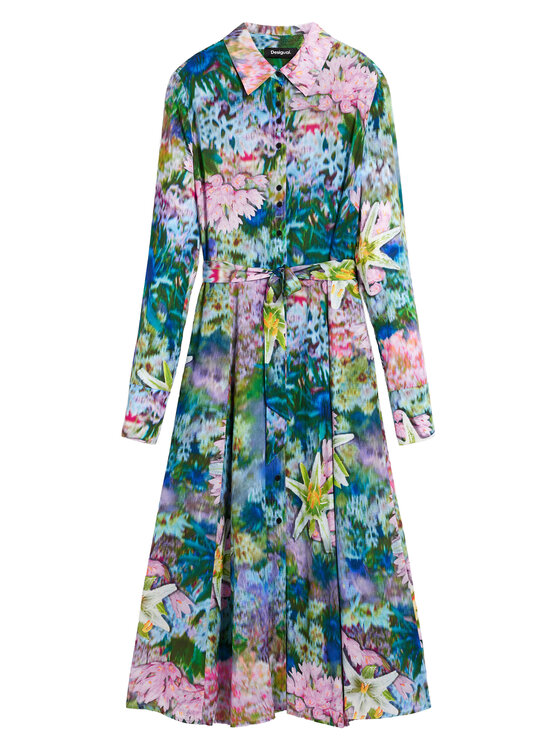 Desigual Desigual Рокля тип риза Mili 26SWVW13 Цветен Regular Fit