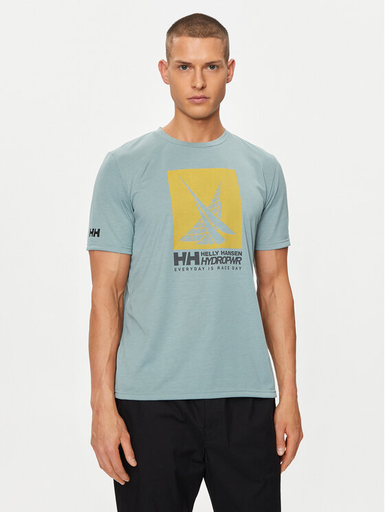 Helly Hansen Majica Hp Race Graphic T-Shirt 34419 Zelena Regular Fit