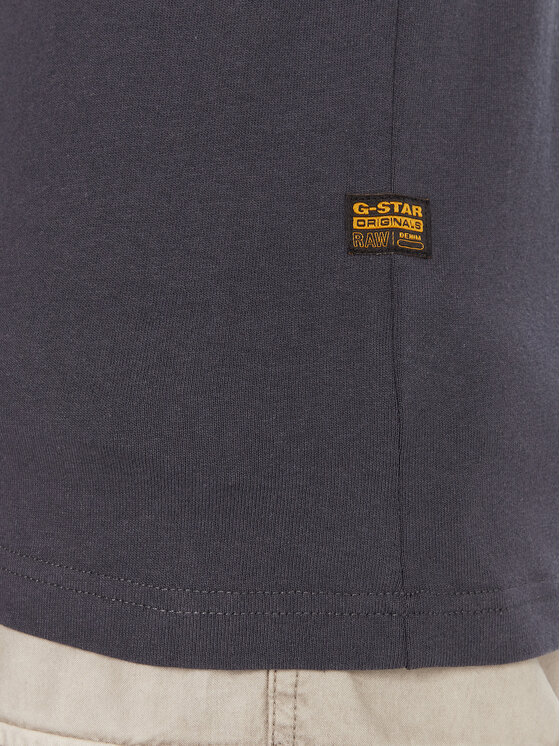 G-Star Raw G-Star Raw Póló Spray Logo D26833-D101 Sötétkék Regular Fit
