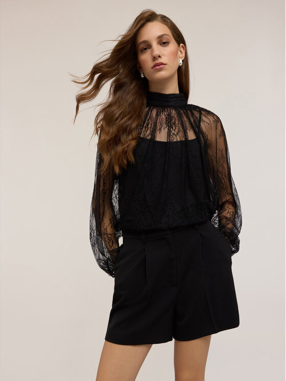 Motivi Motivi Blusa 2801W000746N033 Nero Regular Fit