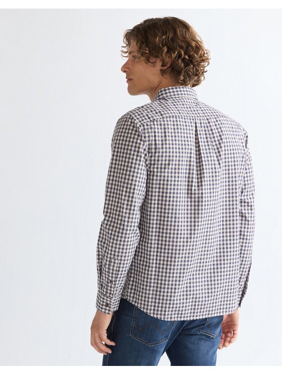 Wrangler Wrangler Koszula 1 PKT SHIRT Niebieski Regular Fit