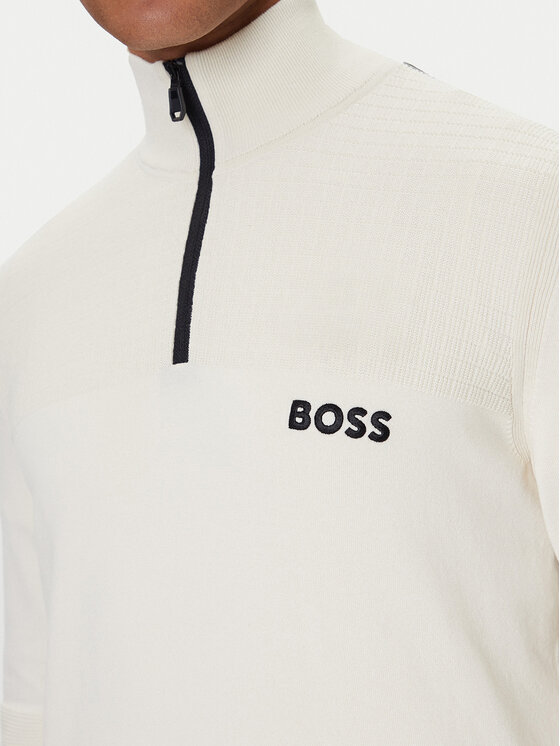 BOSS BOSS Pulover K_Hydro QZ-1 50541953 Bela Regular Fit