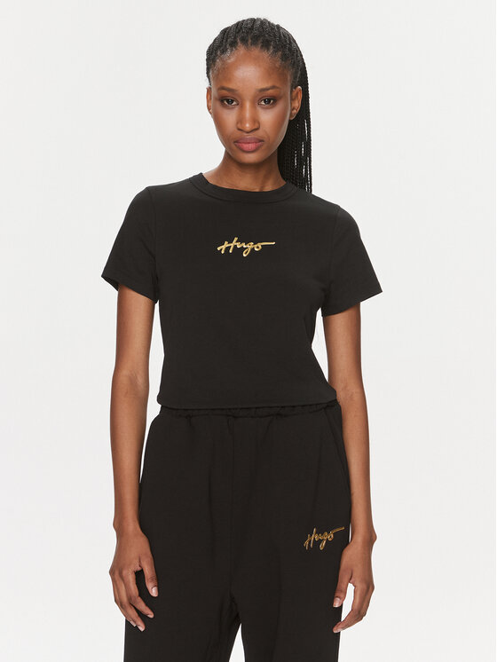 HUGO Hugo Футболка Classic 50508289 Чорний Regular Fit