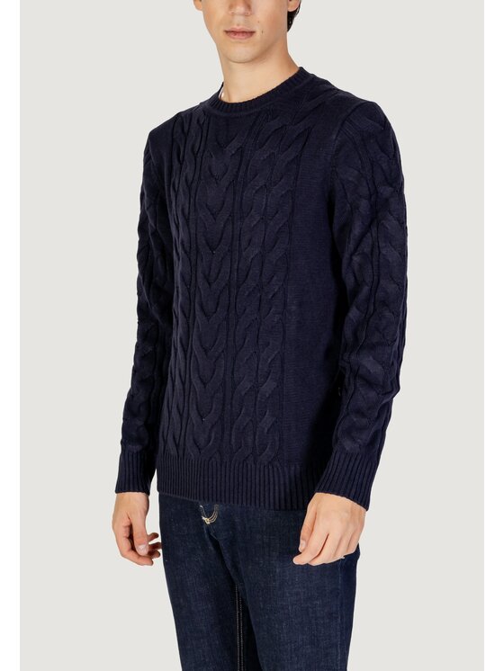HAMAKI-HO HAMAKI-HO Maglione MI3117H Blu Regular Fit