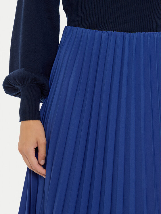 Vero Moda Vero Moda Plesirana suknja Soma 10316237 Plava Regular Fit