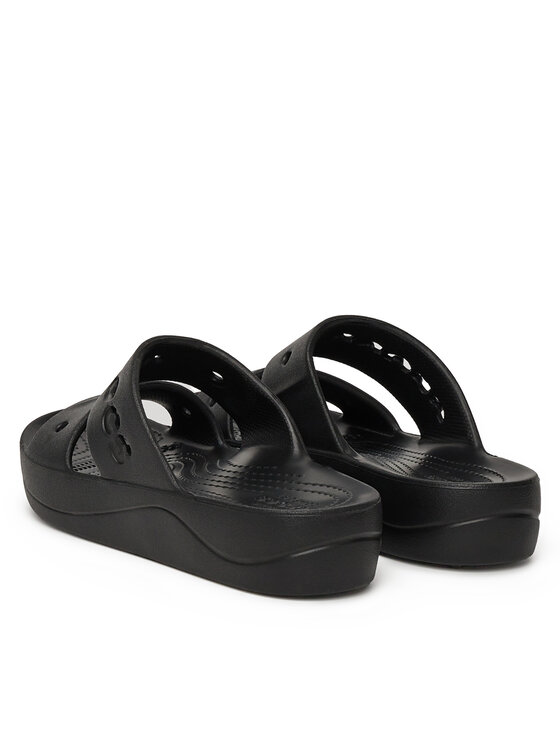 Crocs Crocs Şlapi BAYA PLATFORM SANDAL 208188-001 Negru
