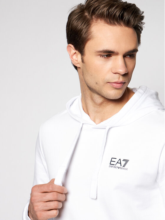 EA7 Emporio Armani EA7 Emporio Armani Суитшърт 8NPM04 PJ05Z 1100 Бял Regular Fit