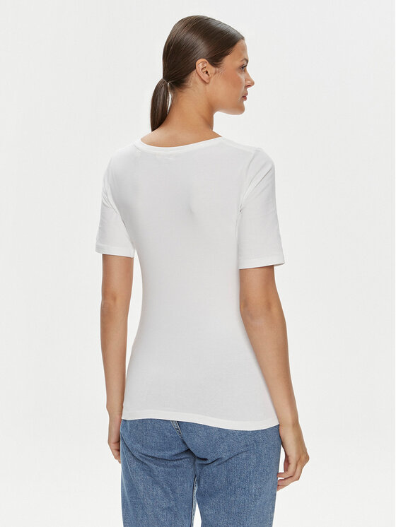 Gant Gant T-särk 4203491 Valge Slim Fit