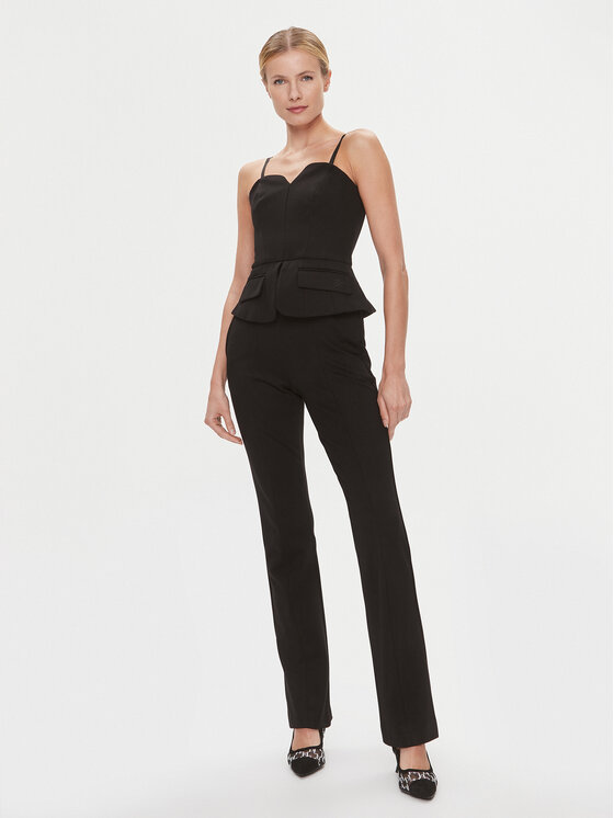KARL LAGERFELD KARL LAGERFELD Kezeslábas 240W1311 Fekete Regular Fit