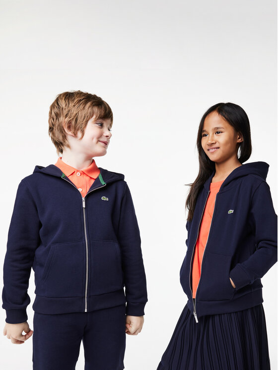 Lacoste Mikina SJ9723 Tmavomodrá Regular Fit