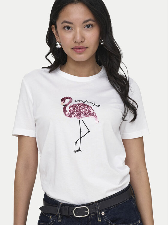 ONLY ONLY T-Shirt Kita 15367568 Bílá Regular Fit