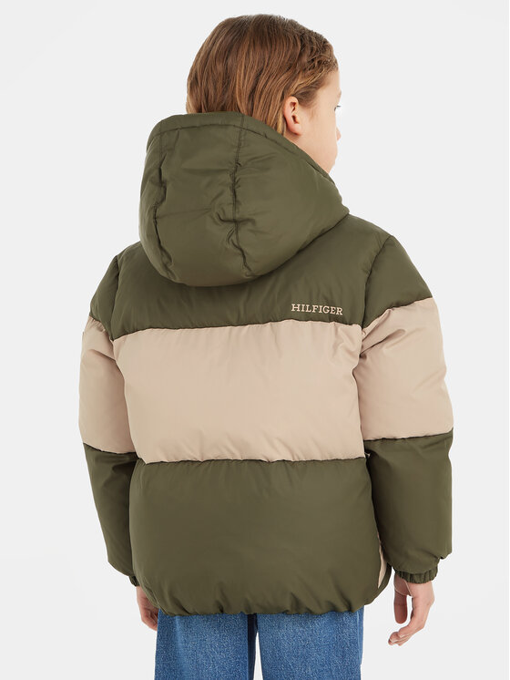 Tommy Hilfiger Tommy Hilfiger Giubbotto piumino Essential Colorblock KB0KB08559 M Verde Regular Fit