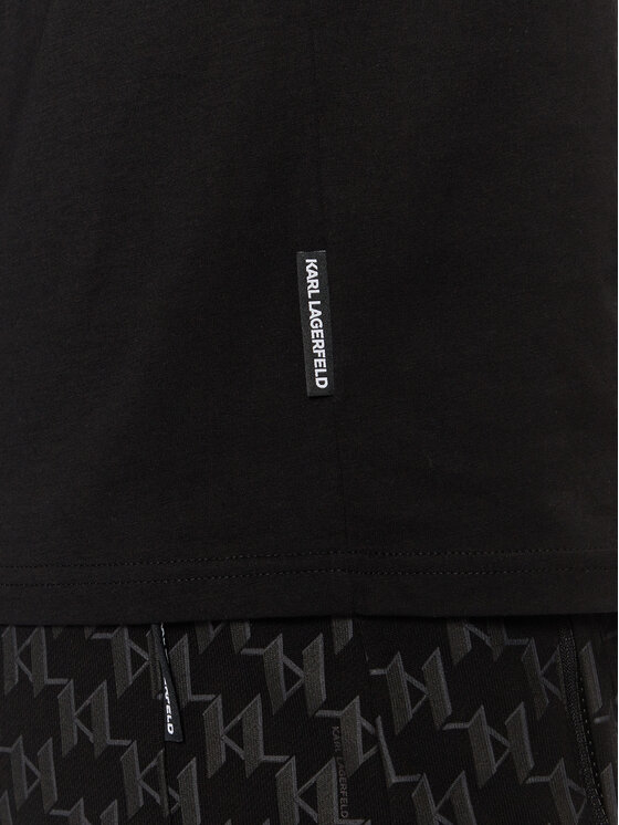 KARL LAGERFELD KARL LAGERFELD Marškinėliai 755099 551251 Juoda Regular Fit