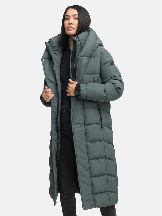 Navahoo Navahoo Kurtka zimowa Engelsfeder Zielony Regular Fit