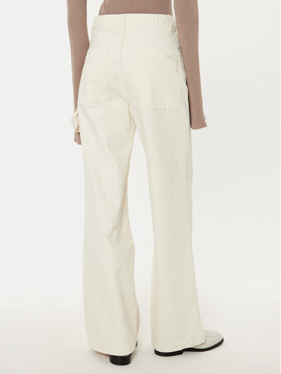 MAX&Co. MAX&Co. Džínsy Parure 2516131031200 Écru Wide Leg