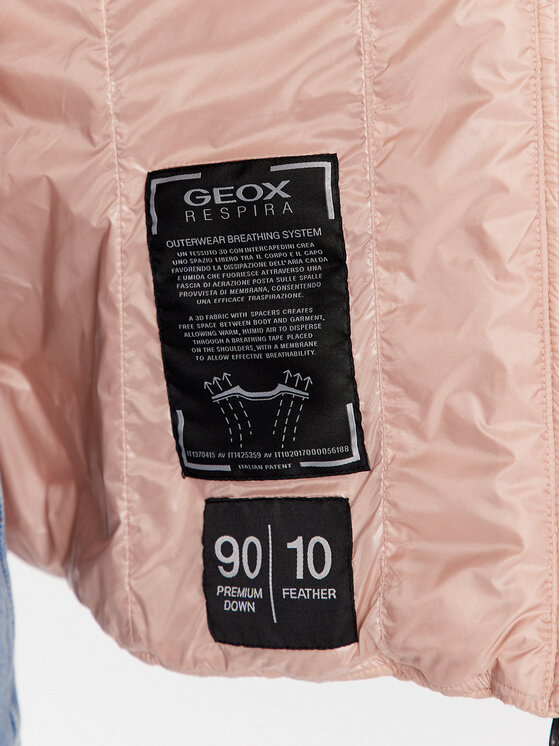 Geox Geox Kurtka puchowa Jaysen W3525B-T2449 F8310 Różowy Regular Fit