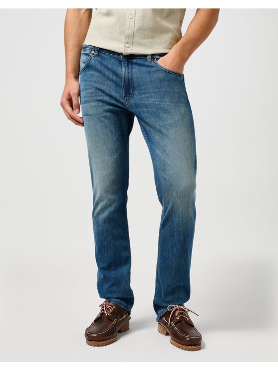 Wrangler Wrangler Jeansy GREENSBORO Niebieski Straight Leg