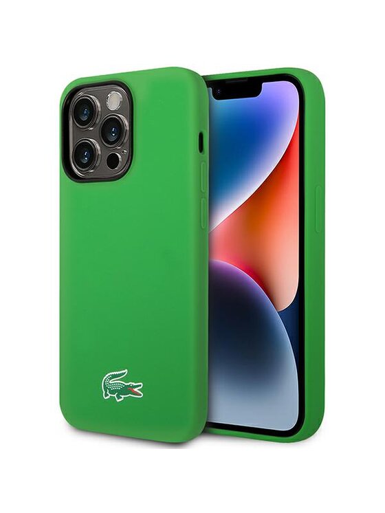 Etui na telefon Lacoste, Zielone, iPhone 14 Pro