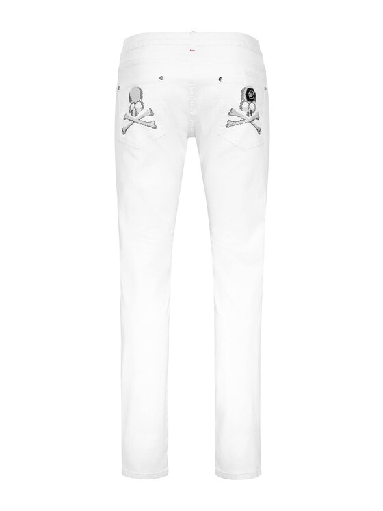 PHILIPP PLEIN PHILIPP PLEIN Jeansy 24463 Biały Regular Fit