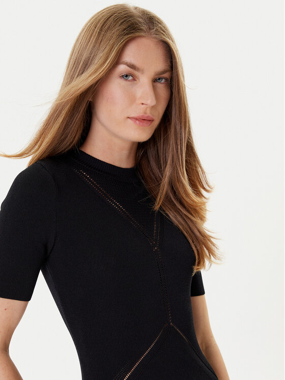 Marciano Guess Marciano Guess Úpletové šaty 5YGK53 5876Z Čierna Regular Fit