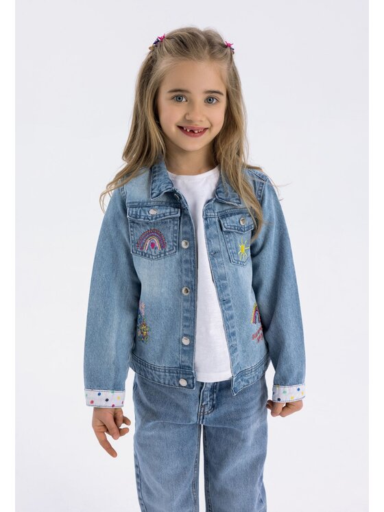 Kurtka jeansowa, rozmiar 86/92, Niebieski, 22jacket1