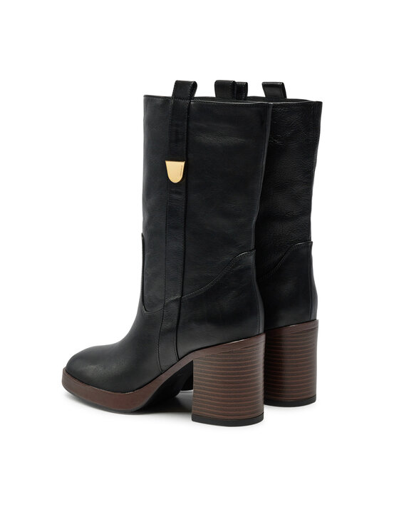 Coccinelle Coccinelle Ботуши Coccinelleoliver E4 RED 15 02 01 Черен