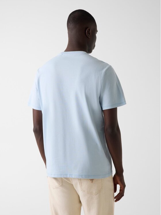 Guess Guess T-Shirt 182676 Modrá Classic Fit