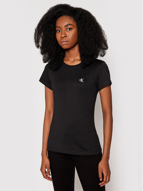 Női Póló Calvin Klein Jeans, Méret: XL, Fekete, J20J212883