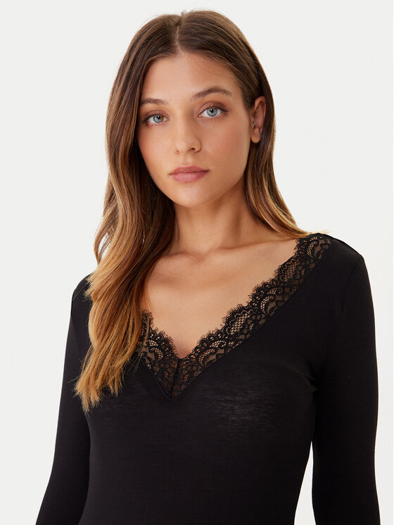 Vero Moda Vero Moda Halenka Skye 10339843 Černá Slim Fit