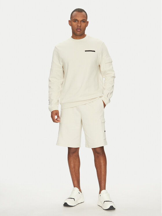 EA7 Emporio Armani EA7 Emporio Armani Felpa 7M000324 AF12660 U1112 Écru Regular Fit