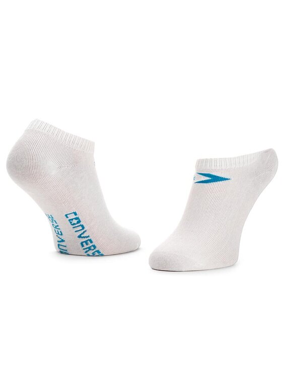 Converse Converse Moteriškų trumpų kojinių komplektas (3 poros) E220N3009 Balta