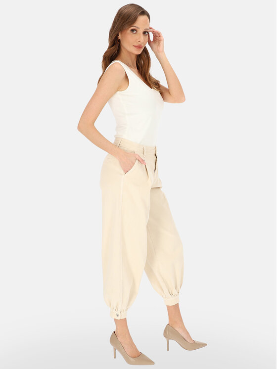 L’AF L’AF Jeansy Hera Beżowy Wide Leg