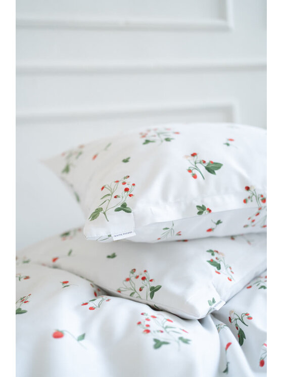 White pocket White pocket Komplet pościeli we wzory Biały