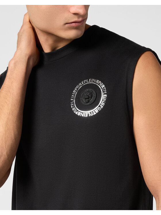 Plein Sport Plein Sport Tank top 14169 Czarny Regular Fit