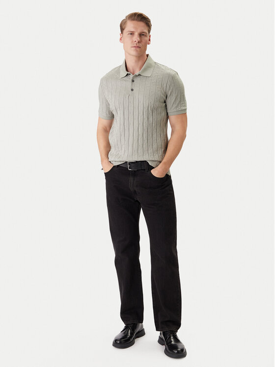 Calvin Klein Calvin Klein Pólóing LV04LE203G Bézs Regular Fit