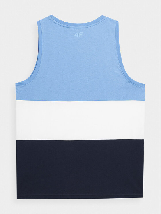 4F 4F Tricou 4FSS23TTSHM352 Albastru Regular Fit