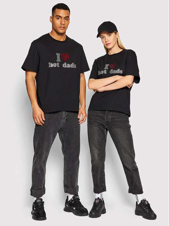 2005 2005 T-Shirt Unisex Hot Dads Černá Regular Fit