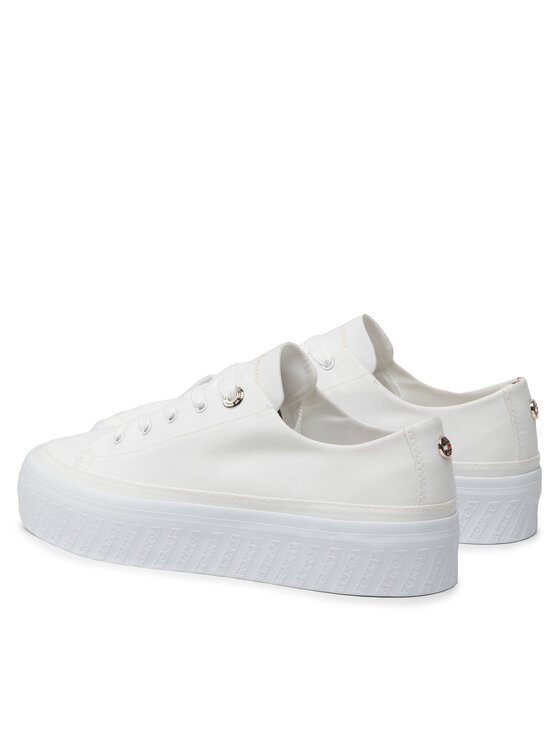 Tommy Hilfiger Tommy Hilfiger Снікерcи Monochromatic Vulc Sneaker FW0FW06460 Білий